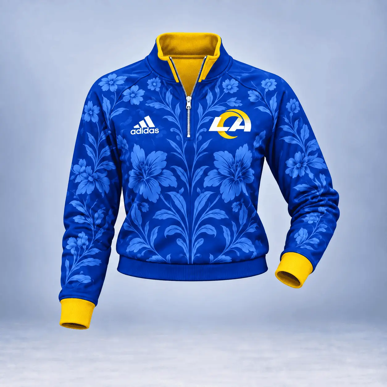 Los Angeles Rams | Premium NFL Stadium Style Floral Quarter-Zip + Pants TD - Image 2