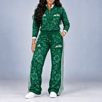 New York Jets | Premium NFL Stadium Style Floral Quarter-Zip + Pants TD