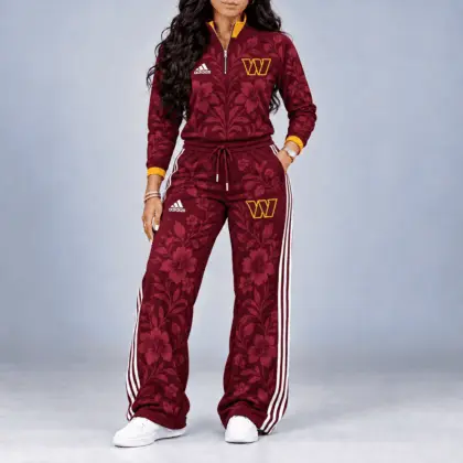 Washington Commanders | Premium NFL Stadium Style Floral Quarter-Zip + Pants TD