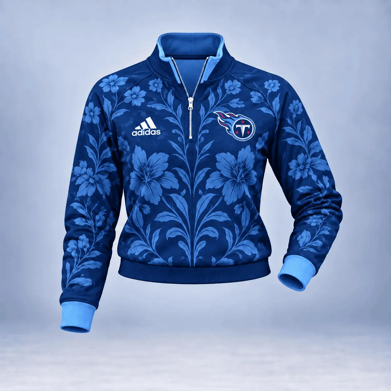 Tennessee Titans | Premium NFL Stadium Style Floral Quarter-Zip + Pants TD - Image 2