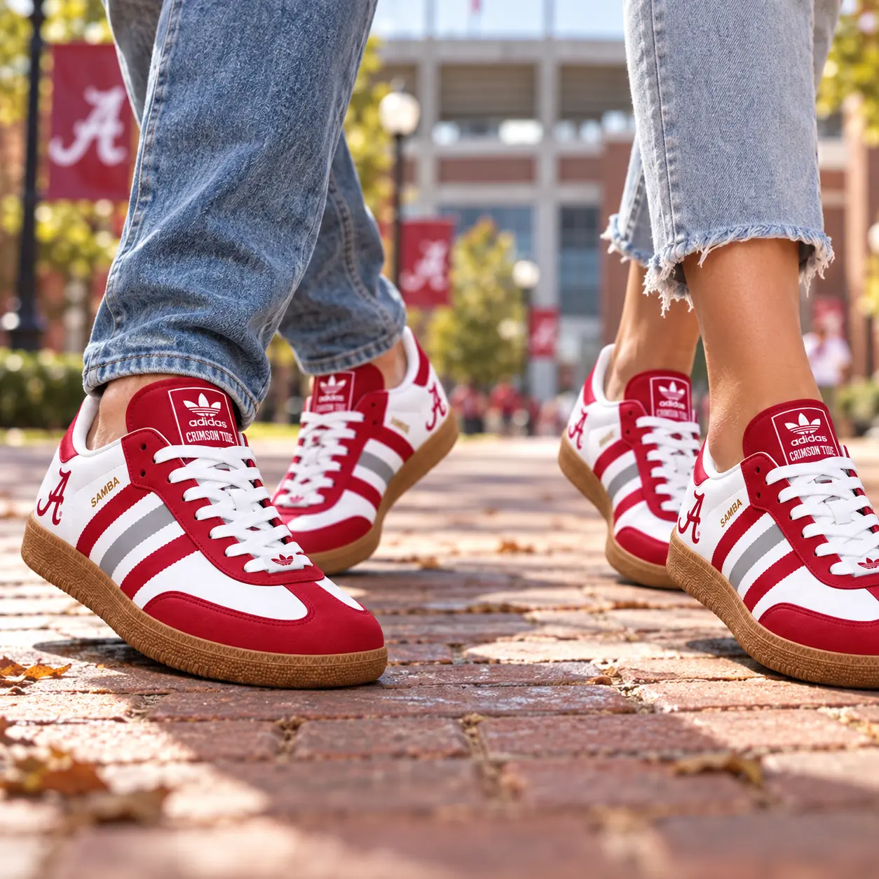 Alabama Crimson Tide | Premium NCAA Team Pride Samba Shoes NY - Image 2