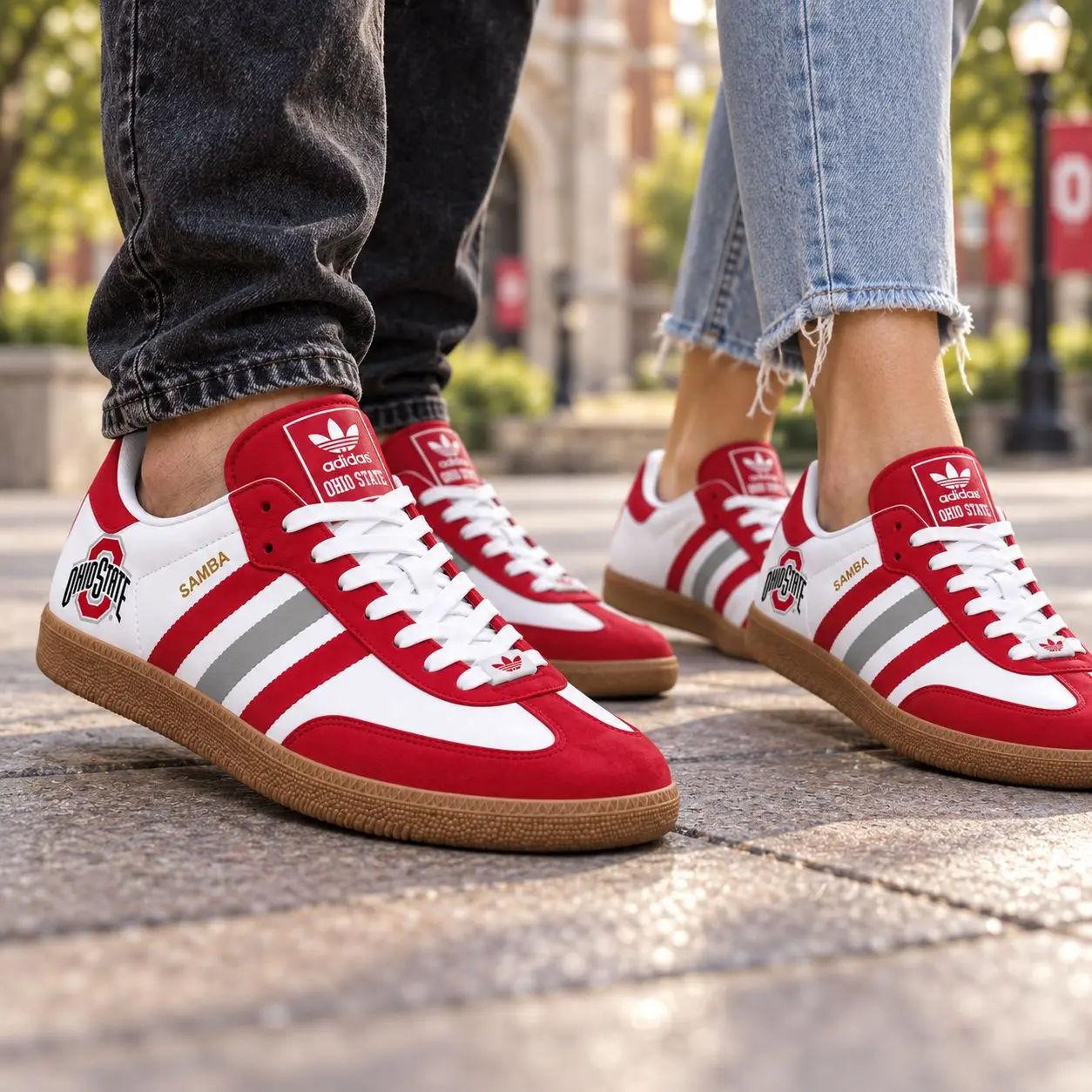 Ohio State Buckeyes | Premium NCAA Team Pride Samba Shoes NY - Image 2
