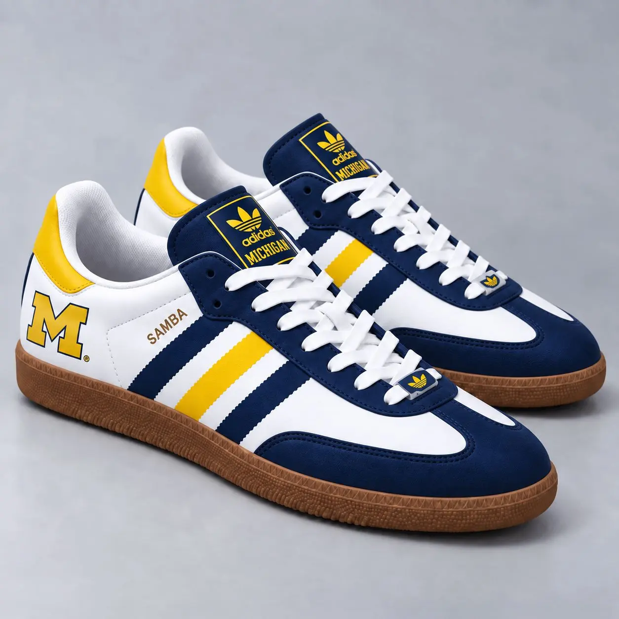 Michigan Wolverines | Premium NCAA Team Pride Samba Shoes NY