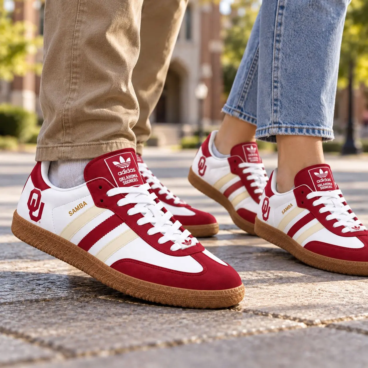 Oklahoma Sooners | Premium NCAA Team Pride Samba Shoes NY - Image 2
