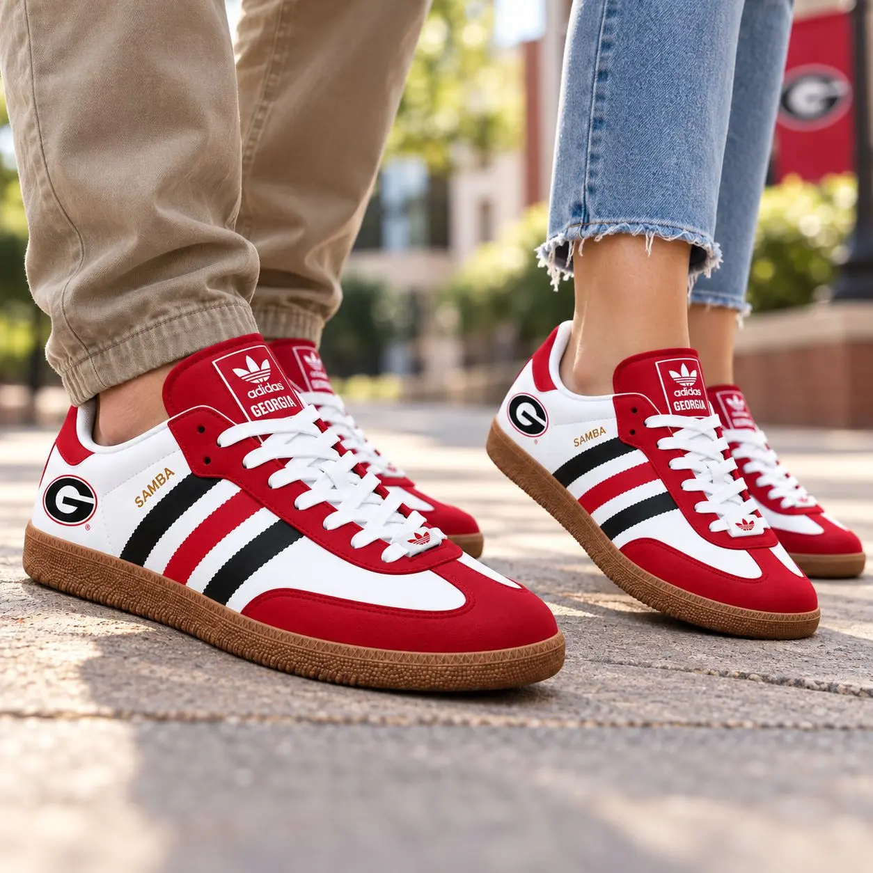 Georgia Bulldogs | Premium NCAA Team Pride Samba Shoes NY - Image 2