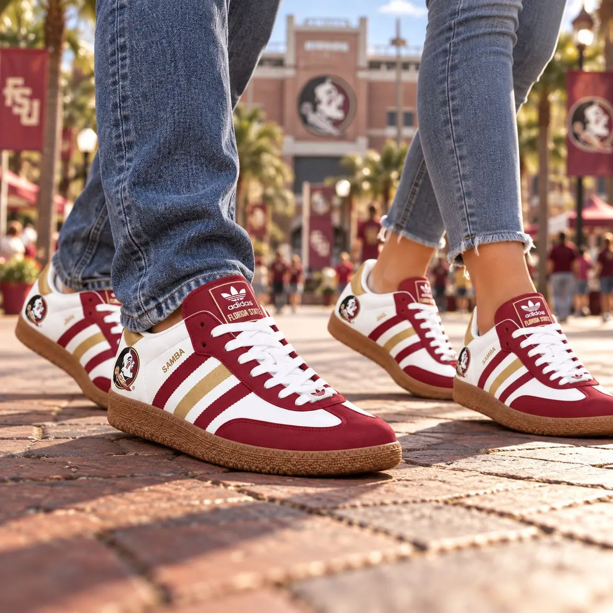 Florida State Seminoles | Premium NCAA Team Pride Samba Shoes NY - Image 2