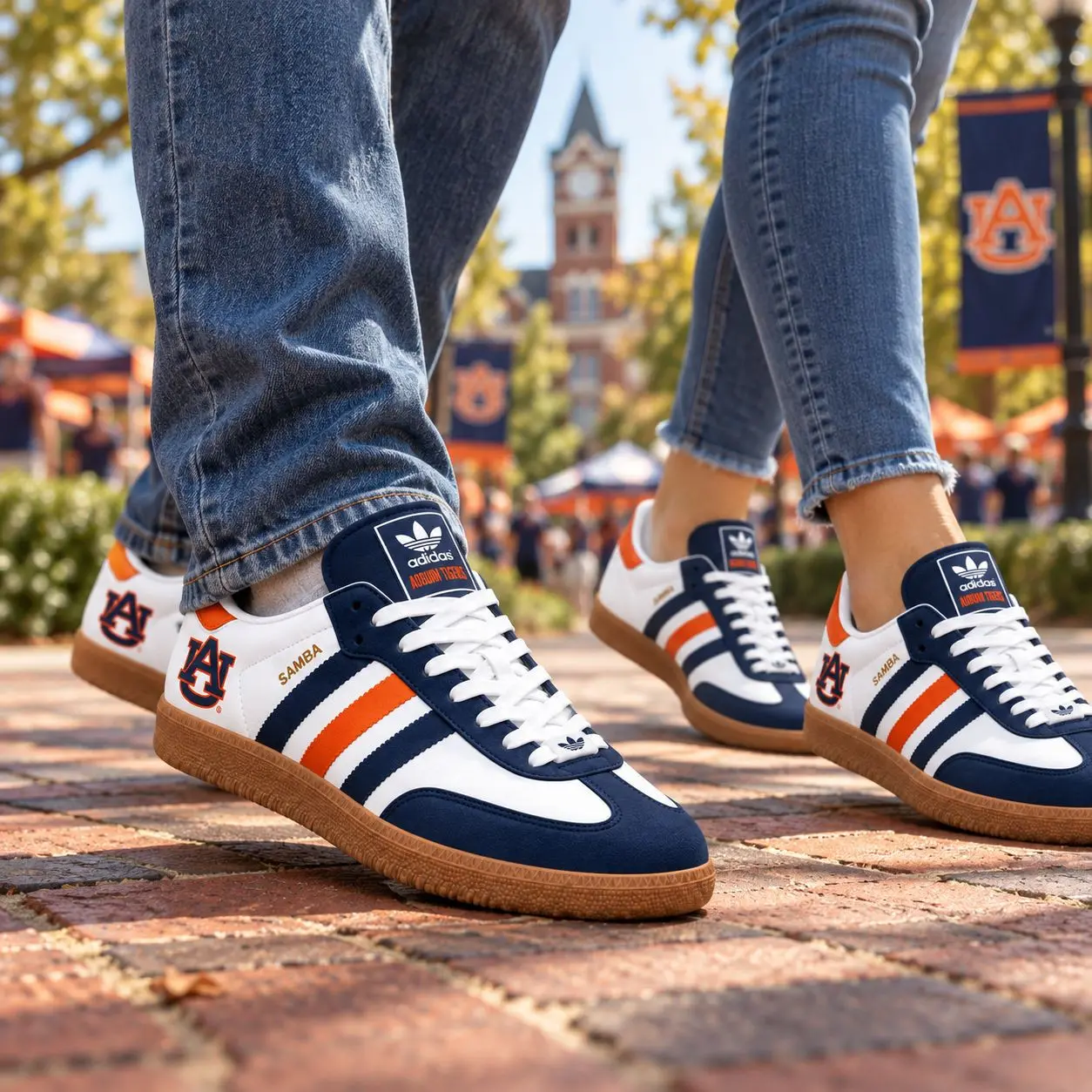Auburn Tigers | Premium NCAA Team Pride Samba Shoes NY - Image 2