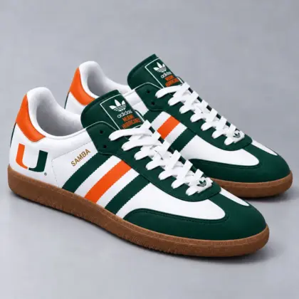 Miami Hurricanes | Premium NCAA Team Pride Samba Shoes NY