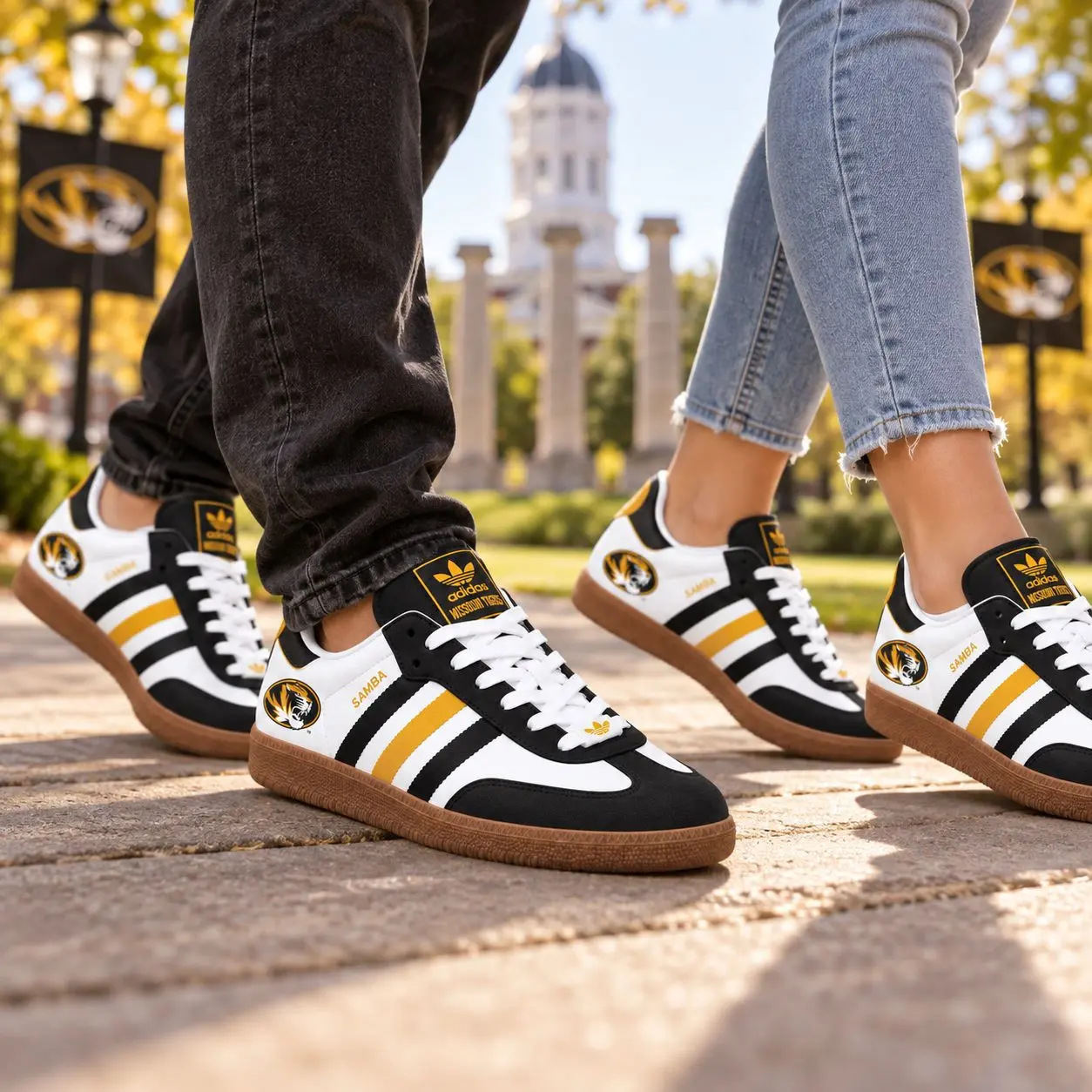 Missouri Tigers | Premium NCAA Team Pride Samba Shoes NY - Image 2