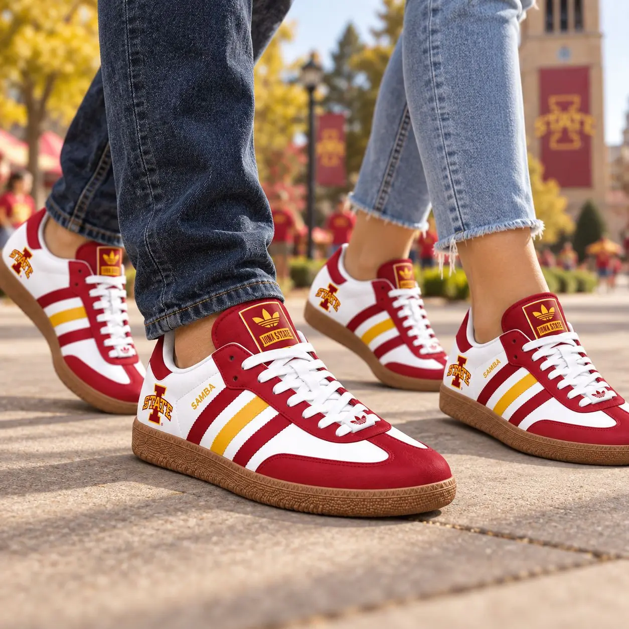Iowa State Cyclones | Premium NCAA Team Pride Samba Shoes NY - Image 2