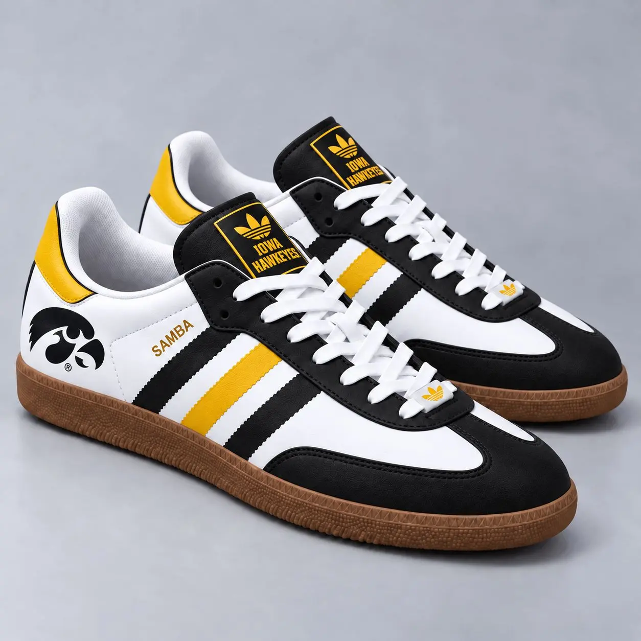 Iowa Hawkeyes | Premium NCAA Team Pride Samba Shoes NY