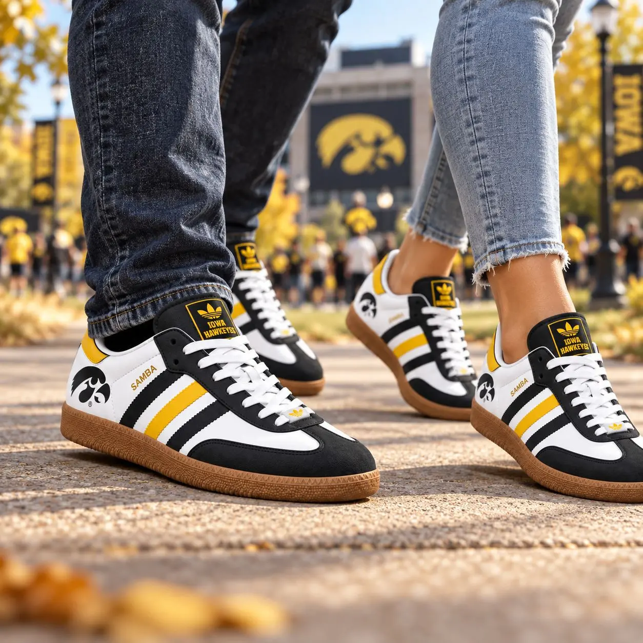 Iowa Hawkeyes | Premium NCAA Team Pride Samba Shoes NY - Image 2
