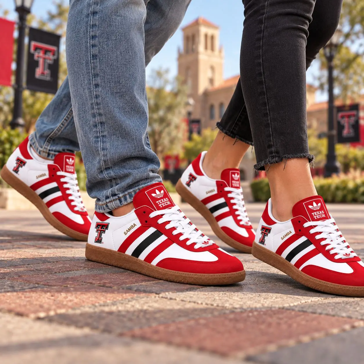 Texas Tech Red Raiders | Premium NCAA Team Pride Samba Shoes NY - Image 2