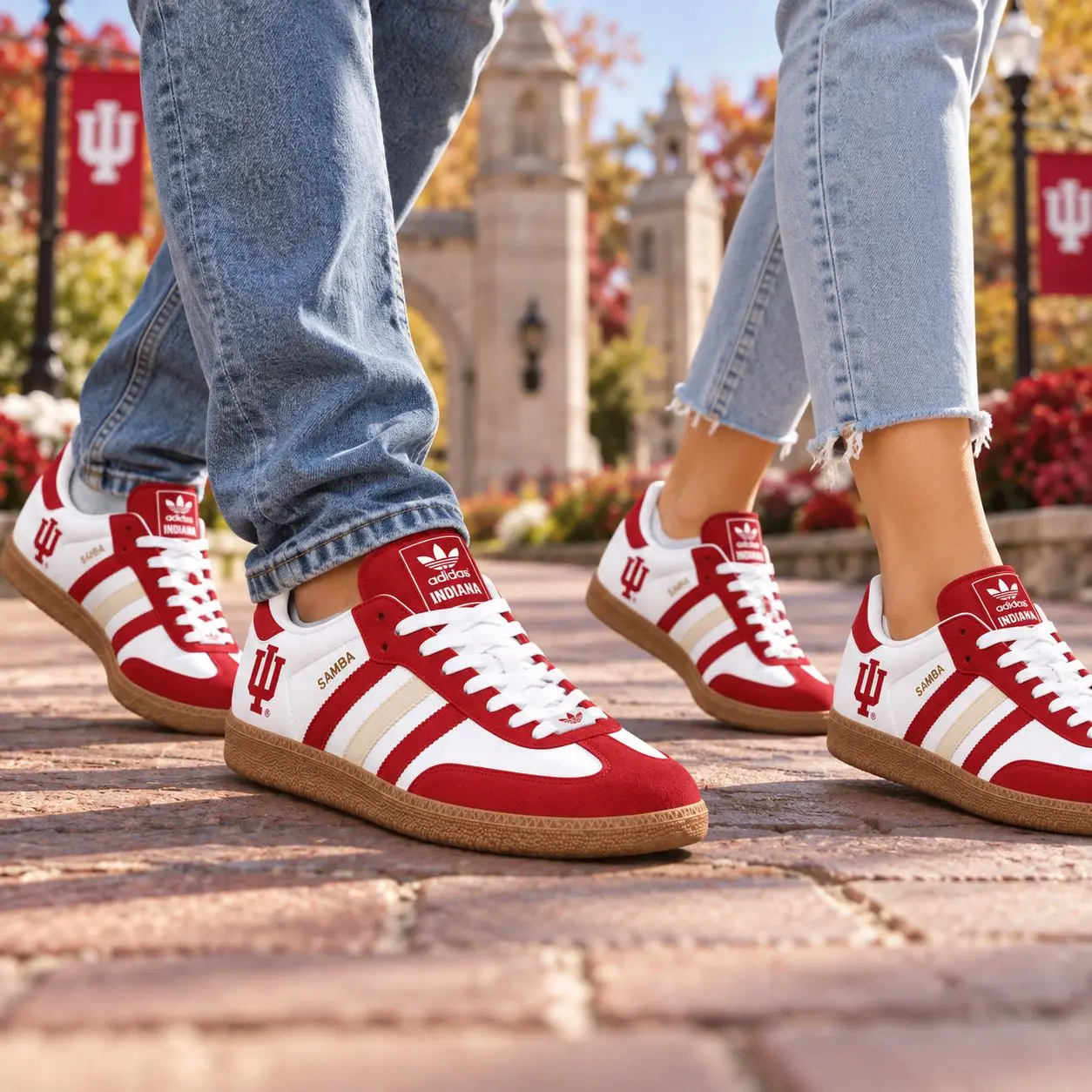 Indiana Hoosiers | Premium NCAA Team Pride Samba Shoes NY - Image 2