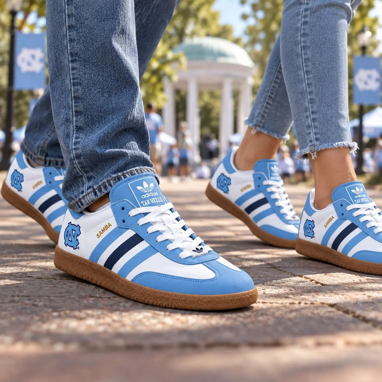 North Carolina Tar Heels | Premium NCAA Team Pride Samba Shoes NY - Image 2