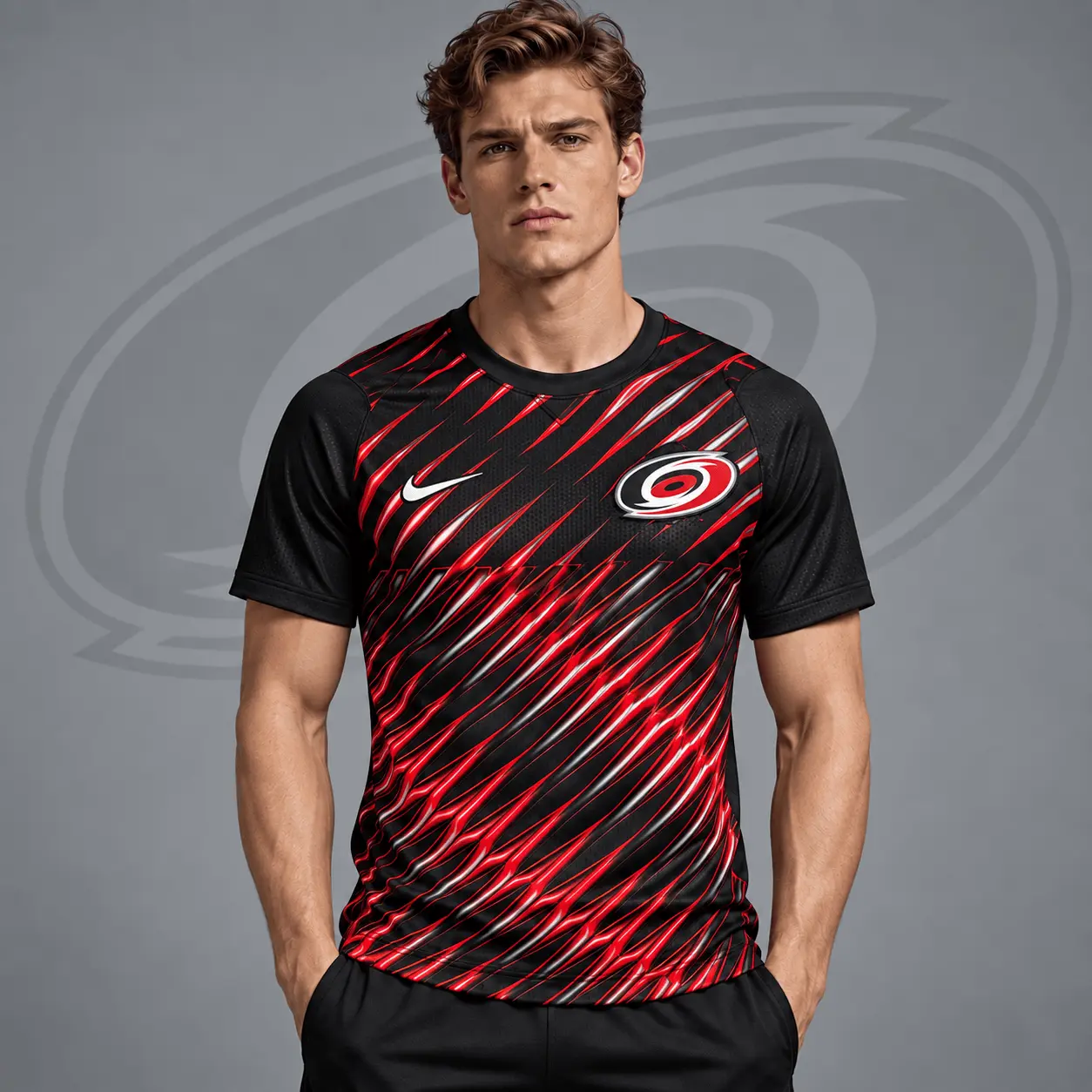 Carolina Hurricanes | Premium NHL Inferno Slash Performance T-Shirt NDN