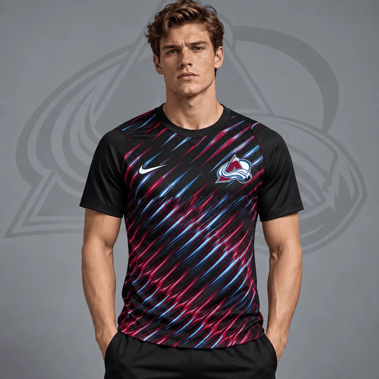 Colorado Avalanche | Premium NHL Inferno Slash Performance T-Shirt NDN