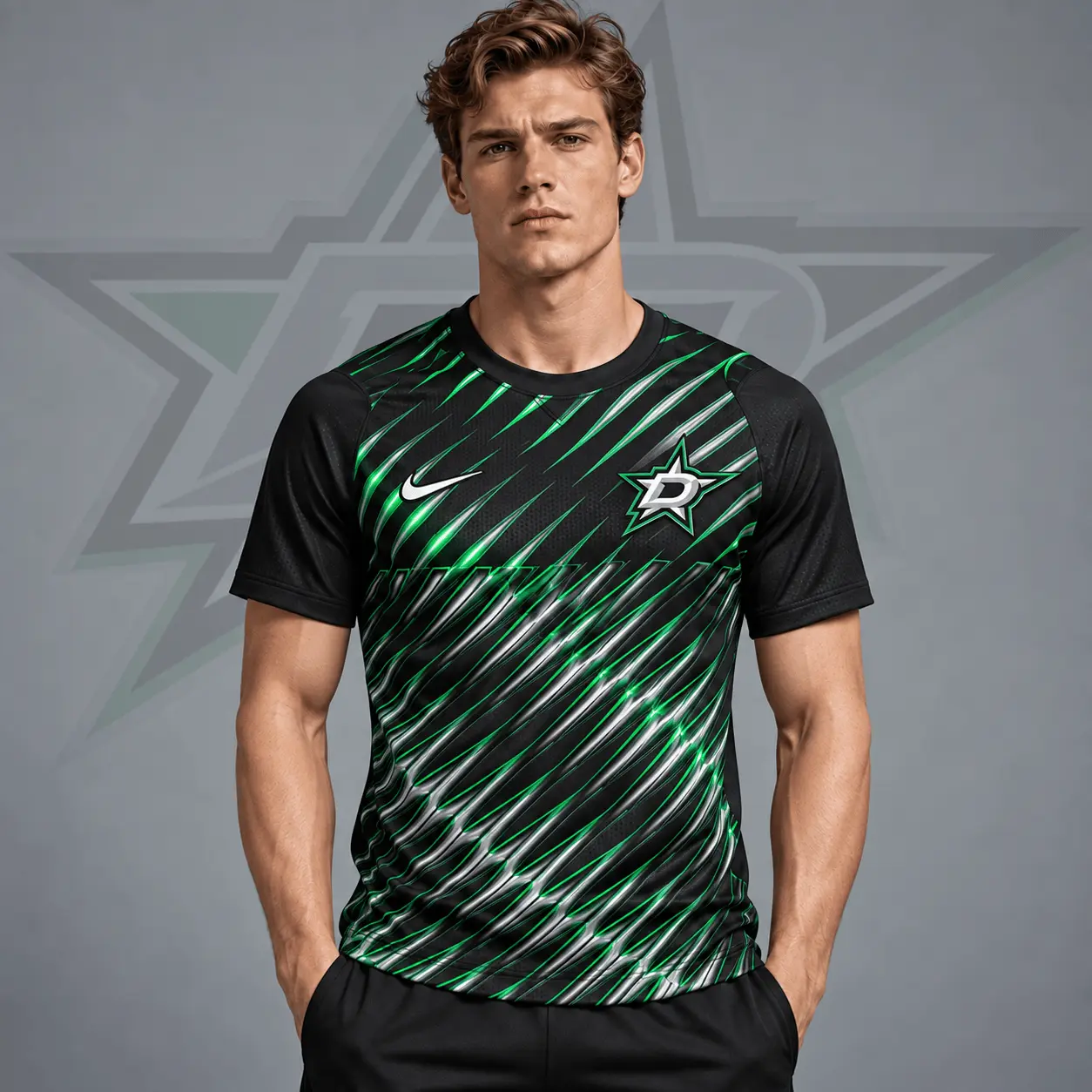 Dallas Stars | Premium NHL Inferno Slash Performance T-Shirt NDN