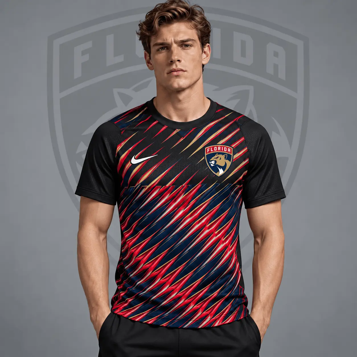 Florida Panthers | Premium NHL Inferno Slash Performance T-Shirt NDN