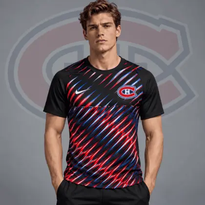 Montreal Canadiens | Premium NHL Inferno Slash Performance T-Shirt NDN