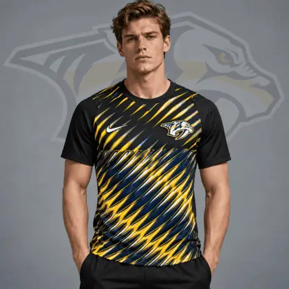 Nashville Predators | Premium NHL Inferno Slash Performance T-Shirt NDN
