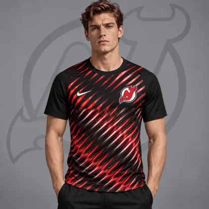 New Jersey Devils | Premium NHL Inferno Slash Performance T-Shirt NDN