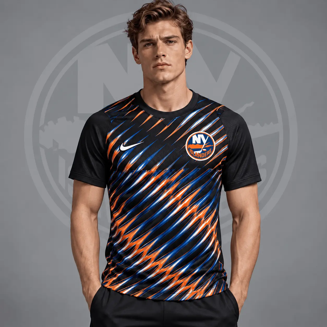 New York Islanders | Premium NHL Inferno Slash Performance T-Shirt NDN