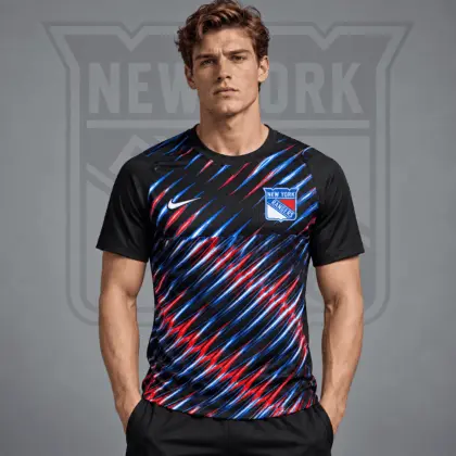 New York Rangers | Premium NHL Inferno Slash Performance T-Shirt NDN