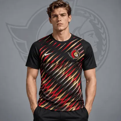 Ottawa Senators | Premium NHL Inferno Slash Performance T-Shirt NDN