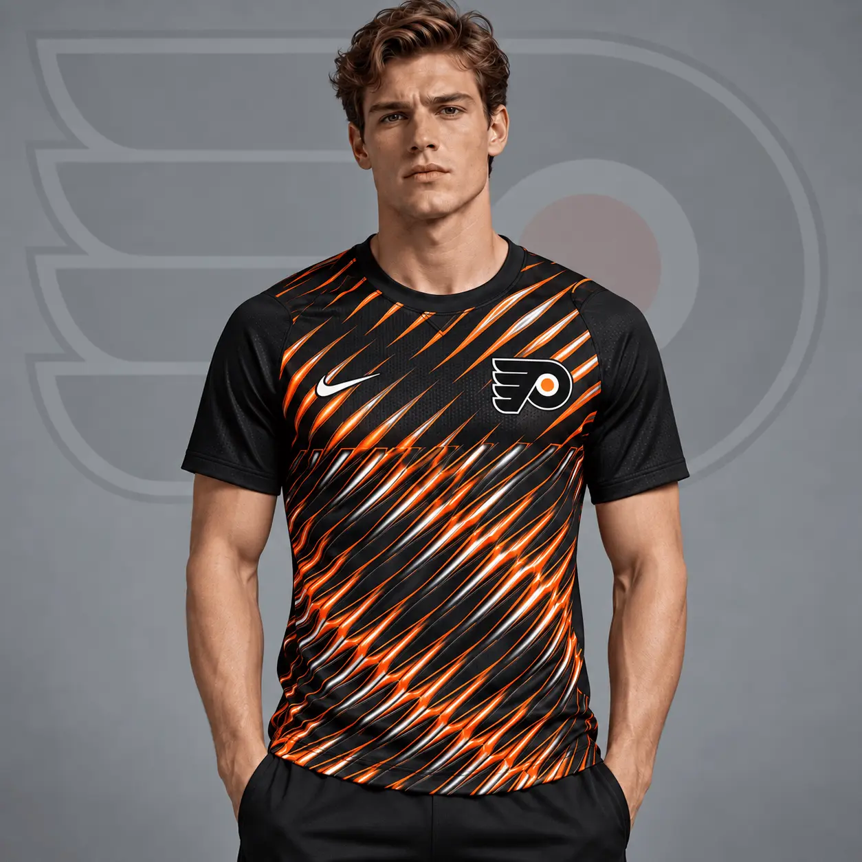 Philadelphia Flyers | Premium NHL Inferno Slash Performance T-Shirt NDN