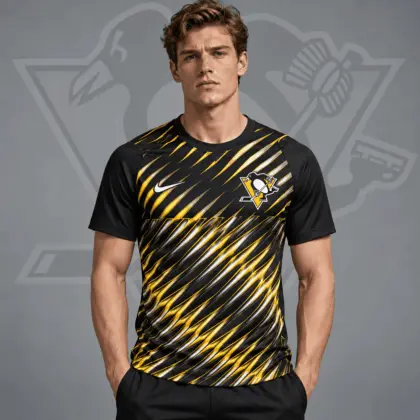 Pittsburgh Penguins | Premium NHL Inferno Slash Performance T-Shirt NDN
