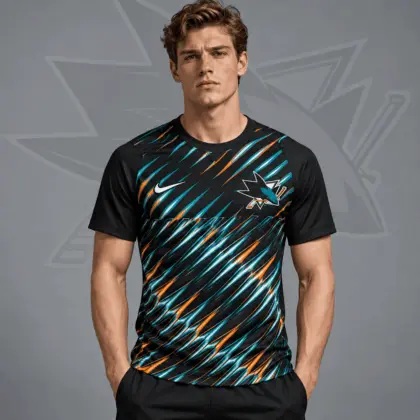 San Jose Sharks | Premium NHL Inferno Slash Performance T-Shirt NDN