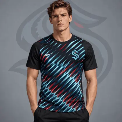 Seattle Kraken | Premium NHL Inferno Slash Performance T-Shirt NDN