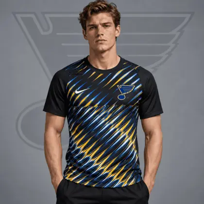 St. Louis Blues | Premium NHL Inferno Slash Performance T-Shirt NDN