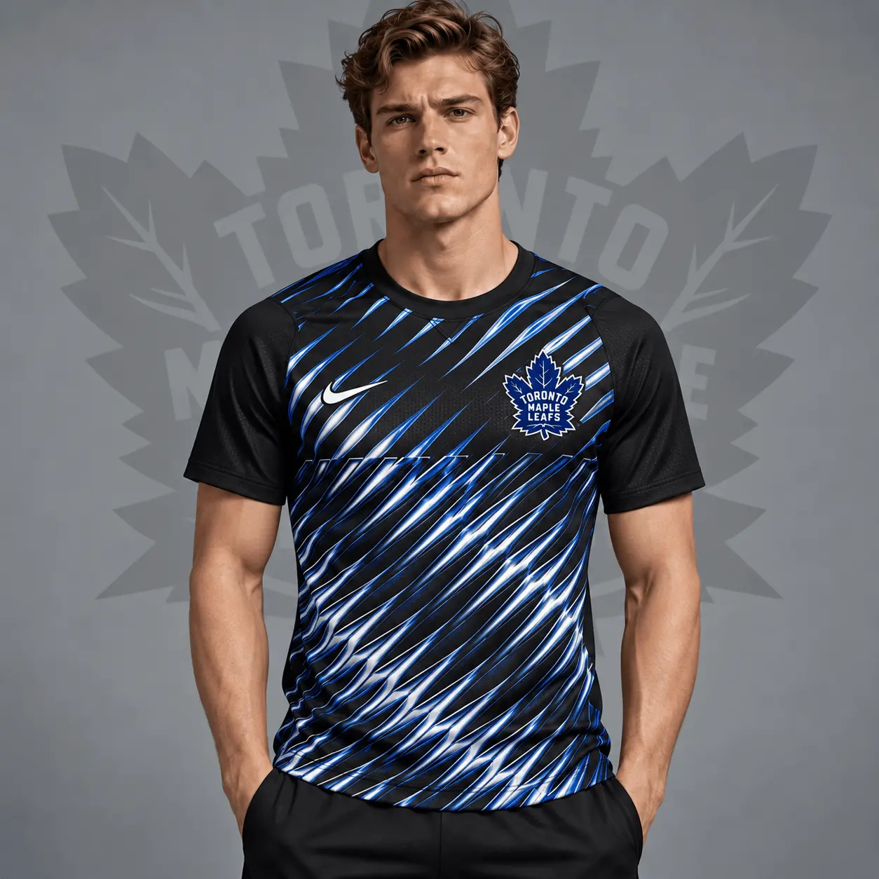 Toronto Maple Leafs | Premium NHL Inferno Slash Performance T-Shirt NDN