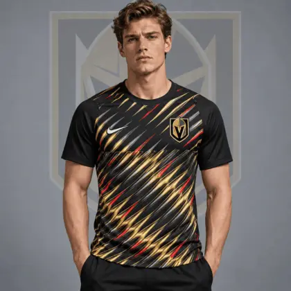 Vegas Golden Knights | Premium NHL Inferno Slash Performance T-Shirt NDN