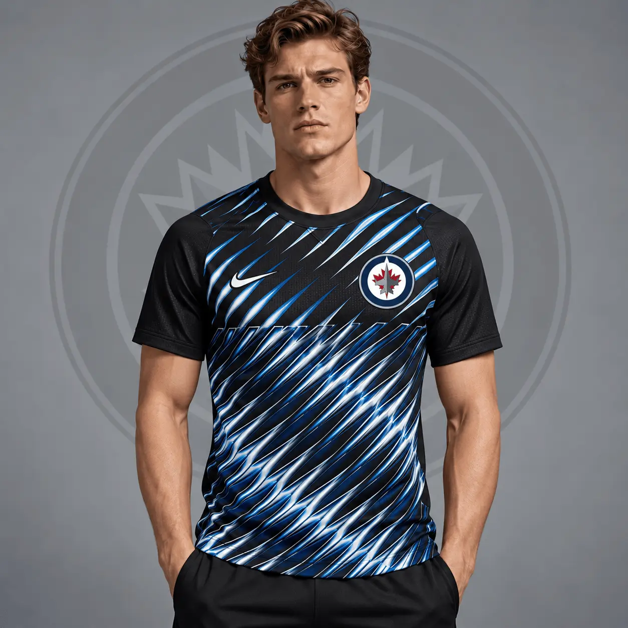 Winnipeg Jets | Premium NHL Inferno Slash Performance T-Shirt NDN