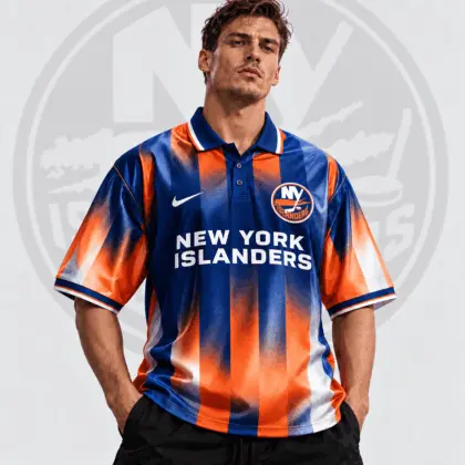 New York Islanders | Premium NHL Heritage Stripe Performance Polo Shirt NDN