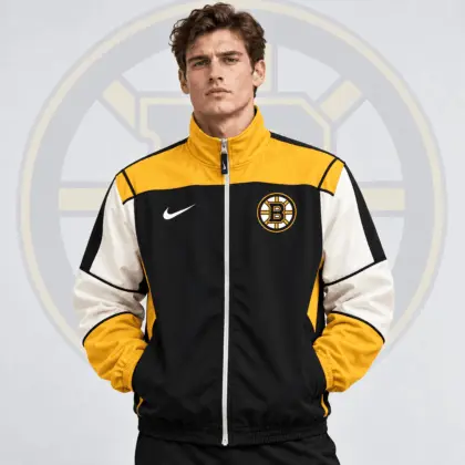 Boston Bruins | Premium NHL Classic Colorblock Full Zip Track Jacket NDN