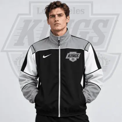Los Angeles Kings | Premium NHL Classic Colorblock Full Zip Track Jacket NDN
