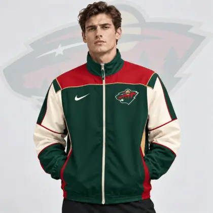 Minnesota Wild | Premium NHL Classic Colorblock Full Zip Track Jacket NDN
