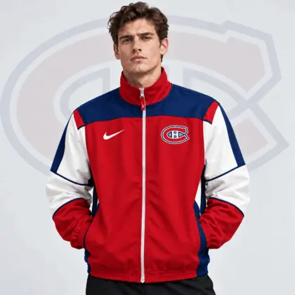 Montreal Canadiens | Premium NHL Classic Colorblock Full Zip Track Jacket NDN