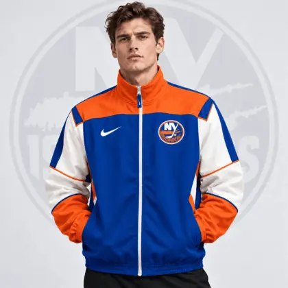 New York Islanders | Premium NHL Classic Colorblock Full Zip Track Jacket NDN