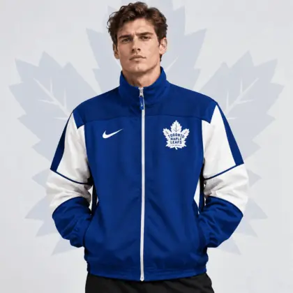 Toronto Maple Leafs | Premium NHL Classic Colorblock Full Zip Track Jacket NDN