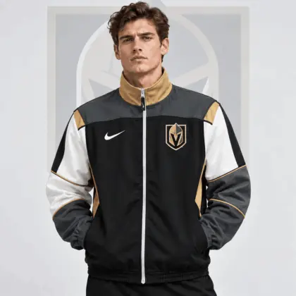 Vegas Golden Knights | Premium NHL Classic Colorblock Full Zip Track Jacket NDN