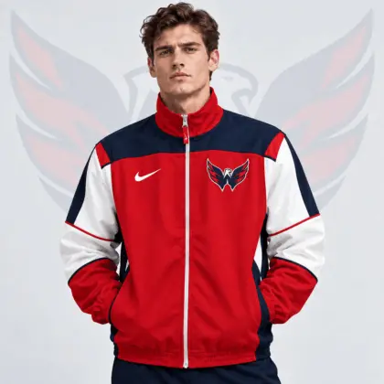 Washington Capitals | Premium NHL Classic Colorblock Full Zip Track Jacket NDN