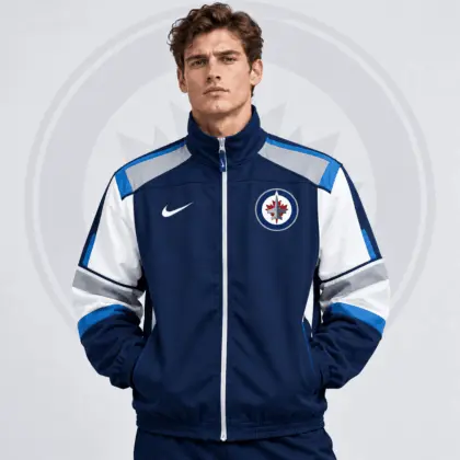 Winnipeg Jets | Premium NHL Classic Colorblock Full Zip Track Jacket NDN