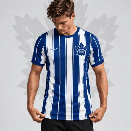 Toronto Maple Leafs | Premium NHL Vintage Vertical Stripe Performance T-Shirt NDN