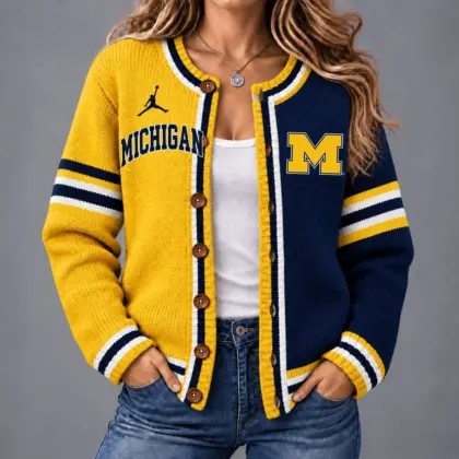 Michigan Wolverines | Premium NCAA Game Ready Cardigan NY