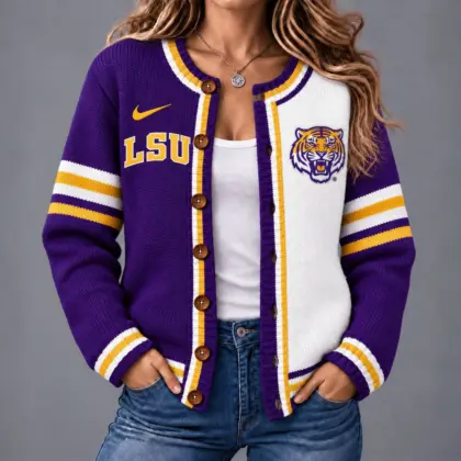 LSU Tigers | Premium NCAA Game Ready Cardigan NY